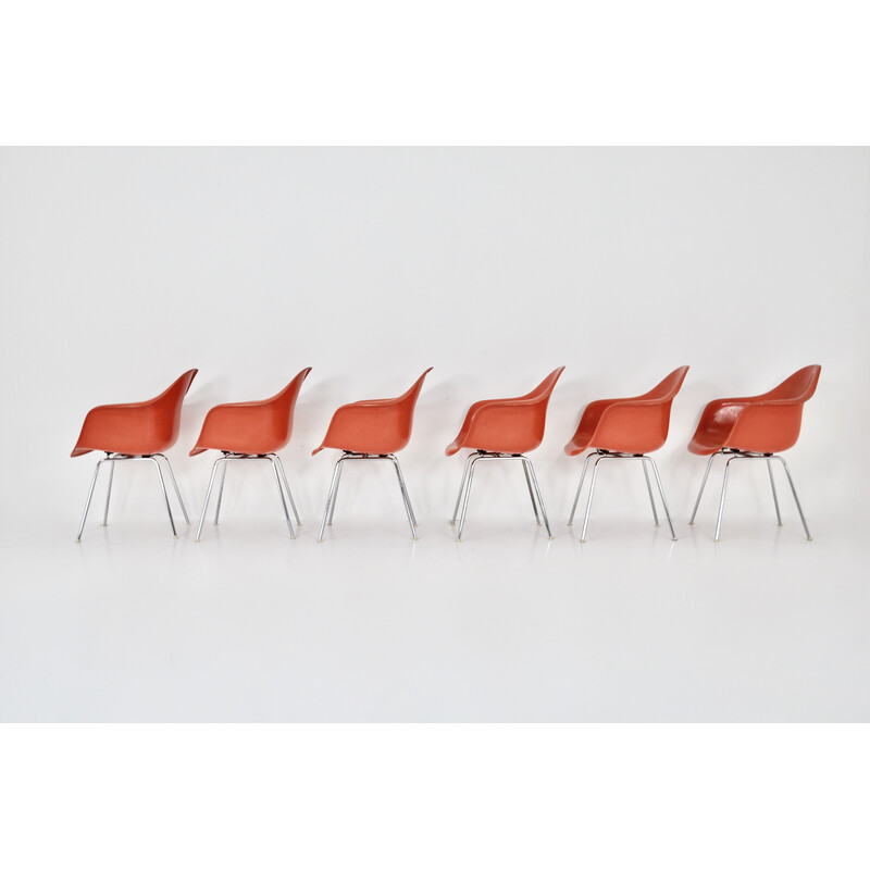Set of 6 vintage chairs by Charles and Ray Eames for Herman Miller, 1970