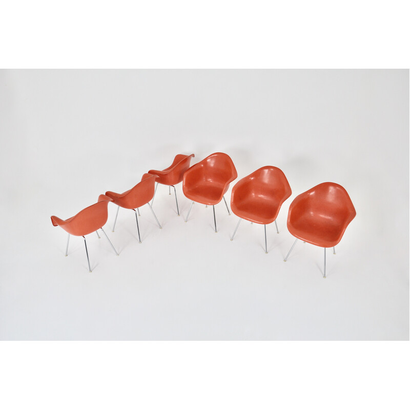 Conjunto de 6 cadeiras vintage de Charles e Ray Eames para Herman Miller, 1970