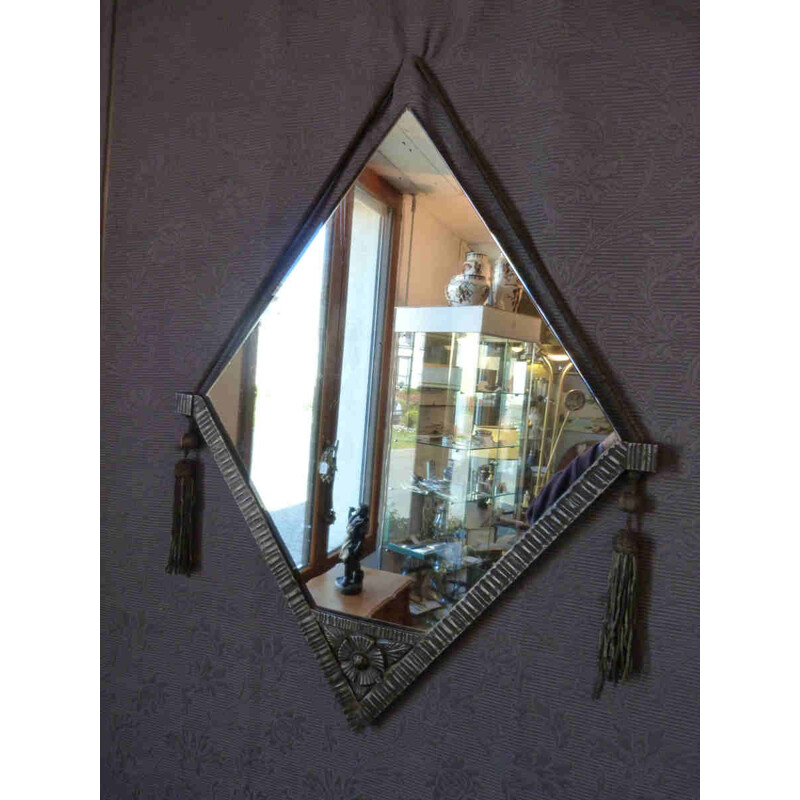 Diamond shape mirror - 1940s