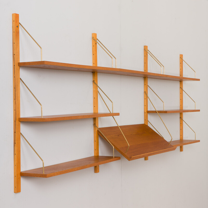 Danish vintage wall unit in oakwood