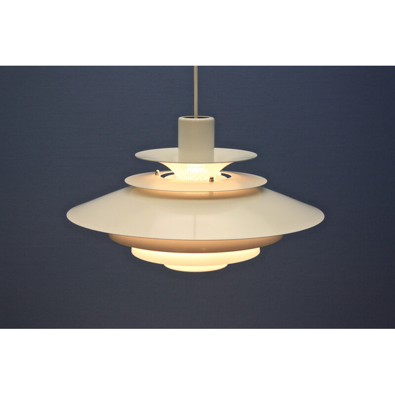 Mid-Century danish pendant in off-white - 1960s