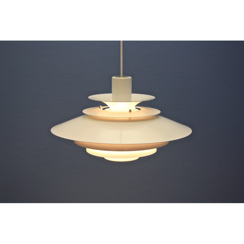 Mid-Century danish pendant in off-white - 1960s