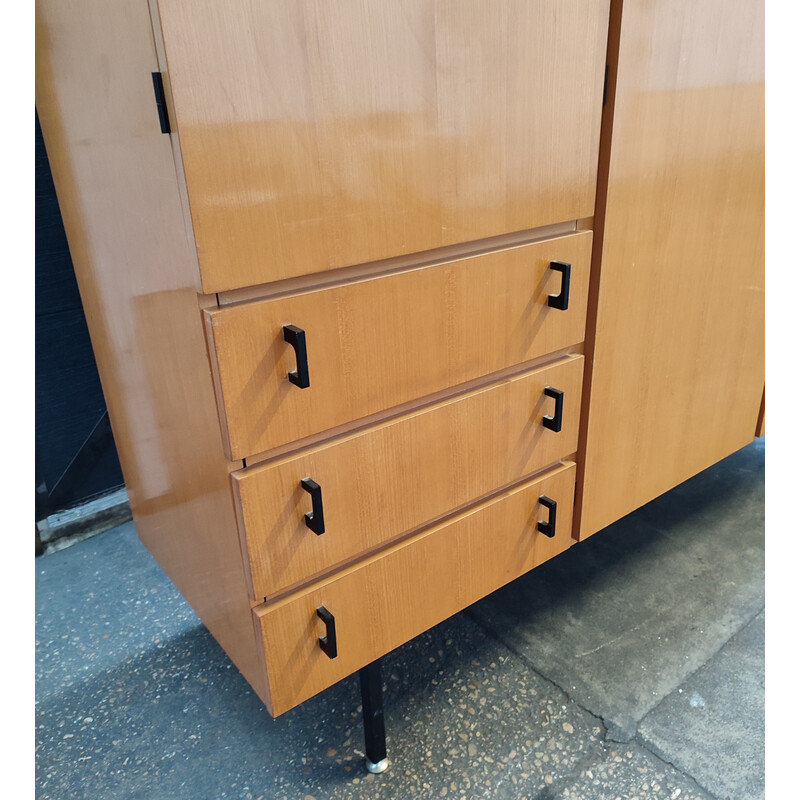 Vintage wooden cabinet by André Simard