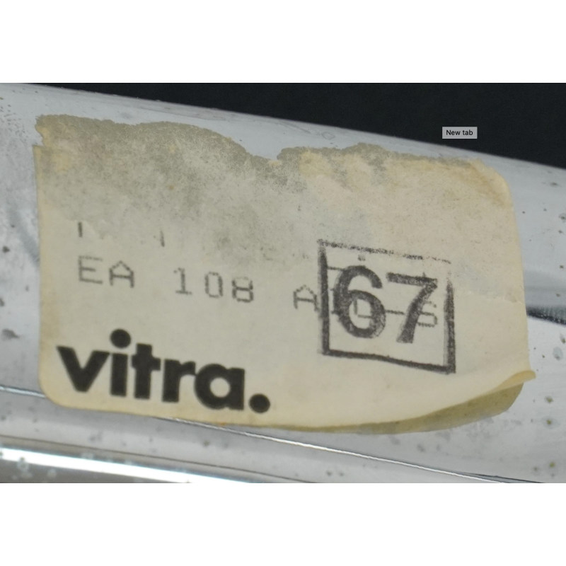 Poltrona girevole vintage Ea108 di Charles e Ray Eames per Vitra, anni 1967