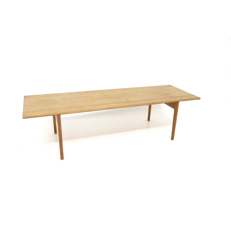 Mesa de café Vintage "At15" de Hans J Wegner para Andreas Tuck, Dinamarca 1960