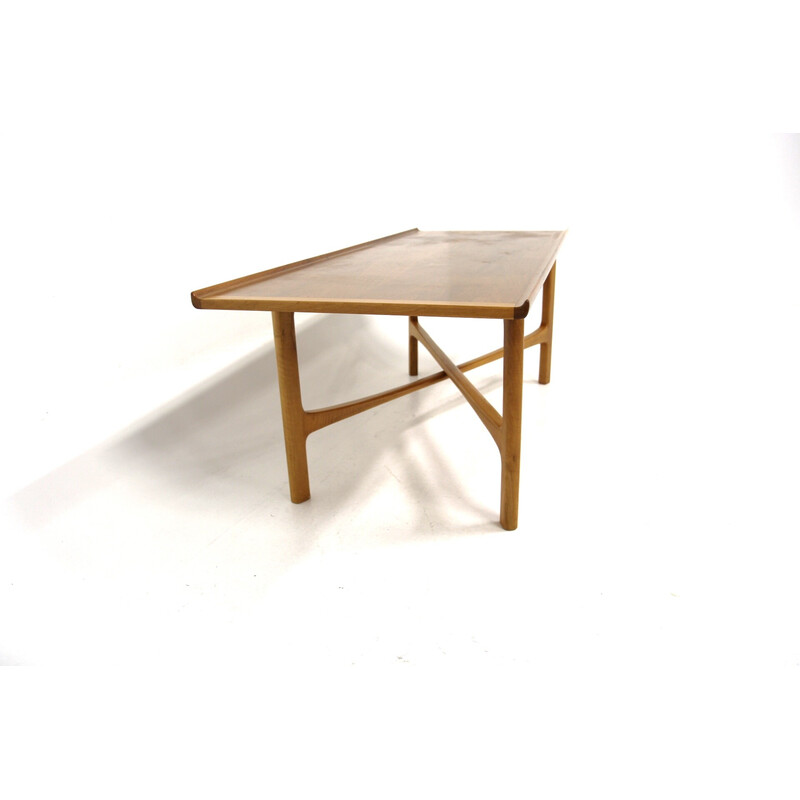 Vintage "Carmel" coffee table in walnut by Folke Ohlsson for Bodafors, Sweden 1960s