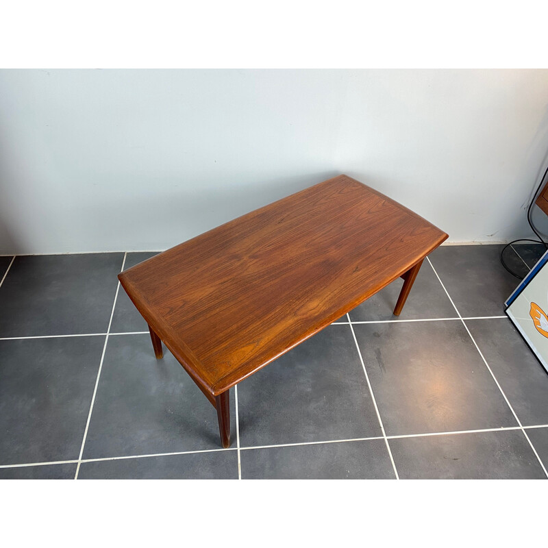 Scandinavische vintage teakhouten salontafel, 1960