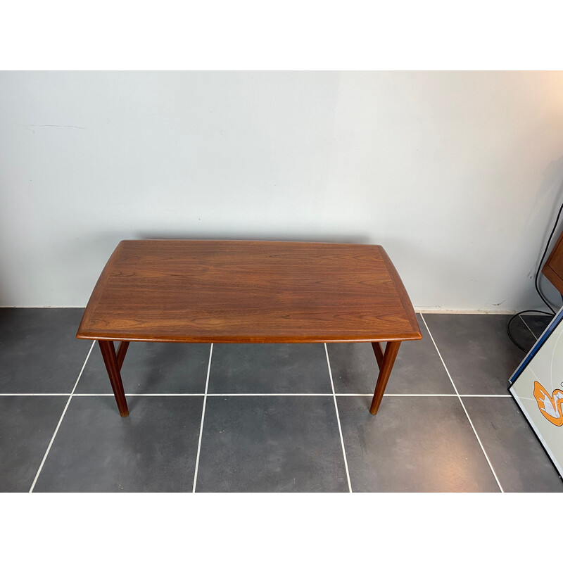 Scandinavische vintage teakhouten salontafel, 1960