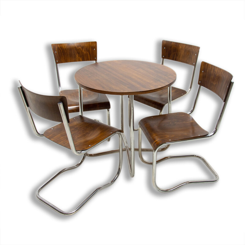 Vintage dining set by Hynek Gottwald, 1930s