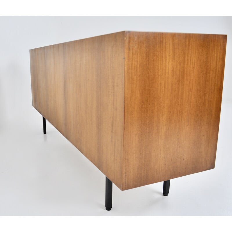 Vintage elmwood sideboard by Florence Knoll Bassett for Knoll International, 1970s