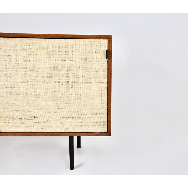 Vintage elmwood sideboard by Florence Knoll Bassett for Knoll International, 1970s