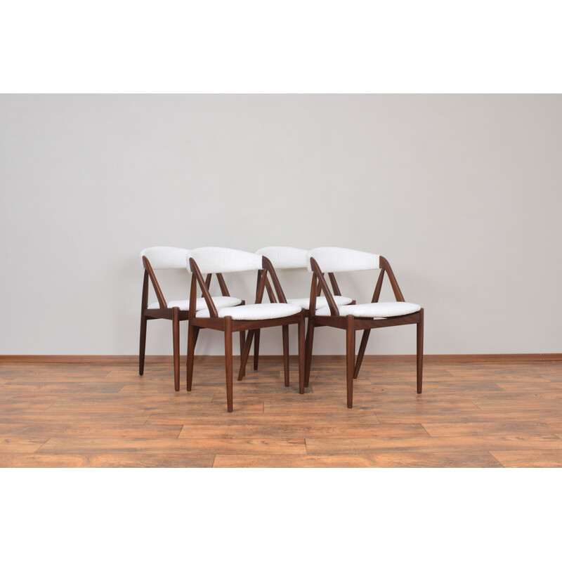 Set van 4 vintage teakhouten stoelen van Kai Kristiansen voor Schou Andersen, jaren 1960