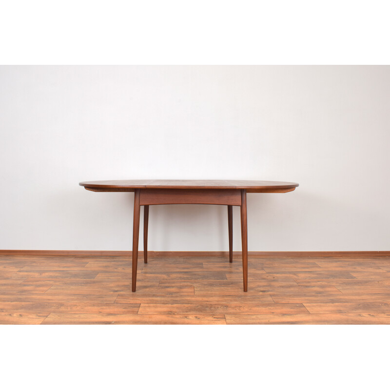 Mesa de comedor extensible danesa de teca de mediados de siglo de Elsteds Mobelfabrik Agerbaek, 1960