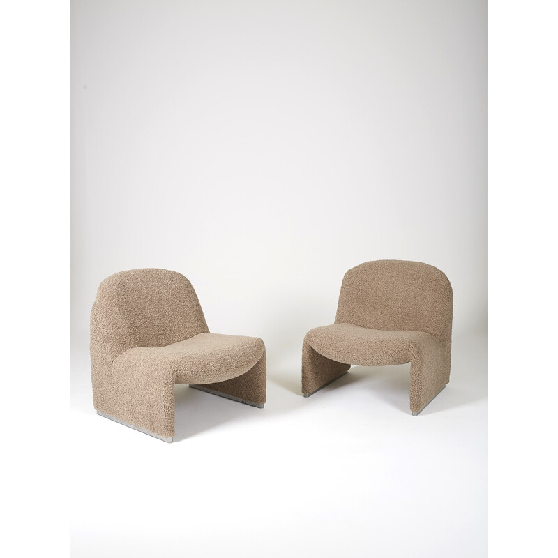 Pair of vintage Alky armchairs by Giancarlo Piretti for Artifort, 1970