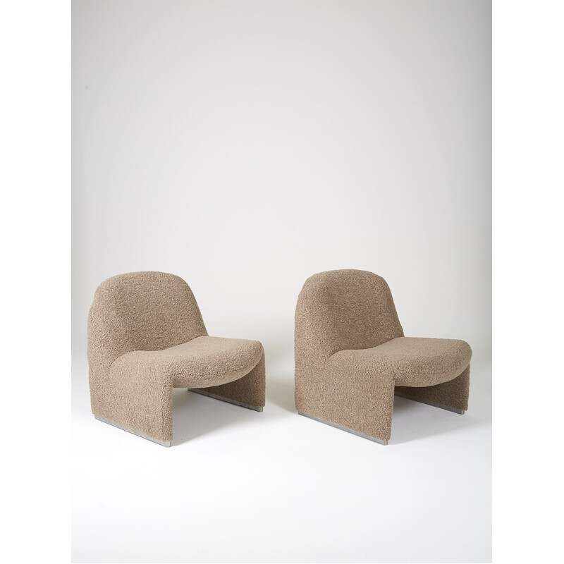 Pair of vintage Alky armchairs by Giancarlo Piretti for Artifort, 1970