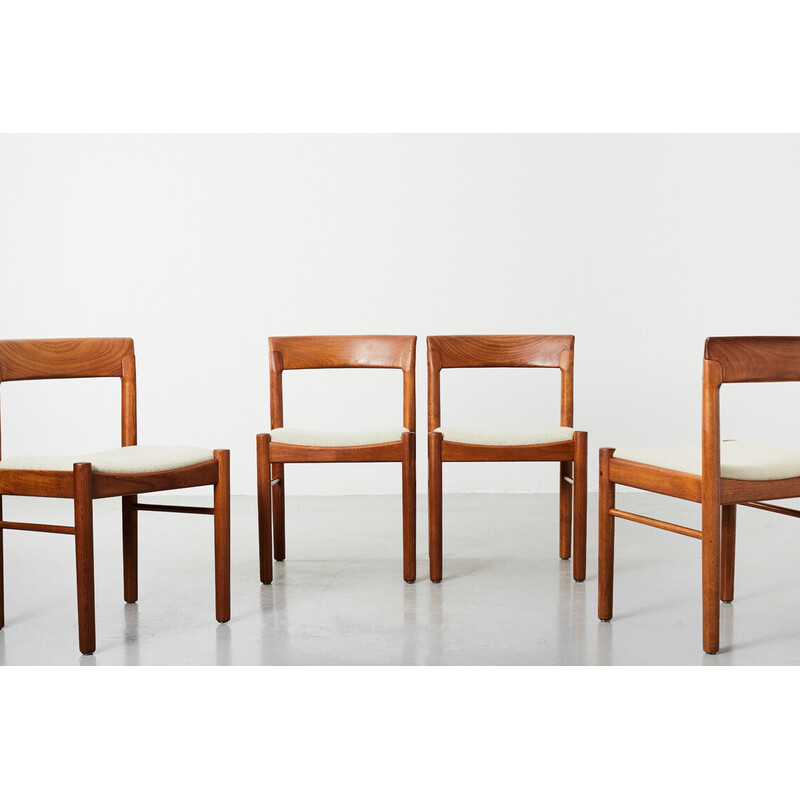 Conjunto de 4 cadeiras de jantar vintage de Henry Walter Klein para Bramin