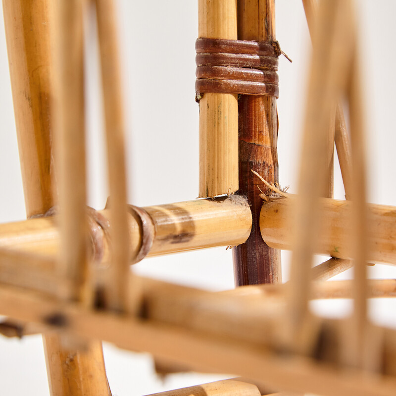 Vintage bamboo magazine rack