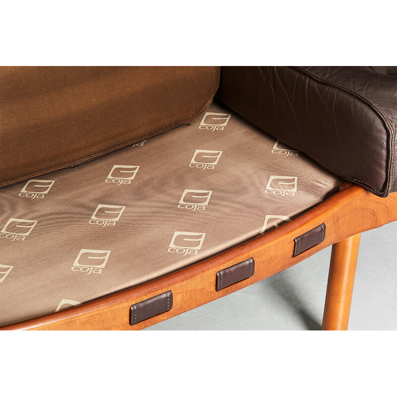 Vintage-Sofa aus gedrechseltem Holz von Sven Ellekaer für Coja, 1968er Jahre