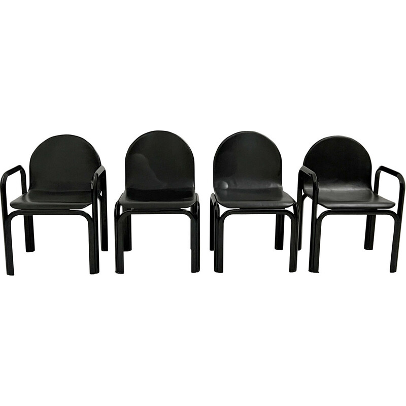 Set of 4 vintage Orsay chairs by Gae Aulenti for Knoll International, 1970s