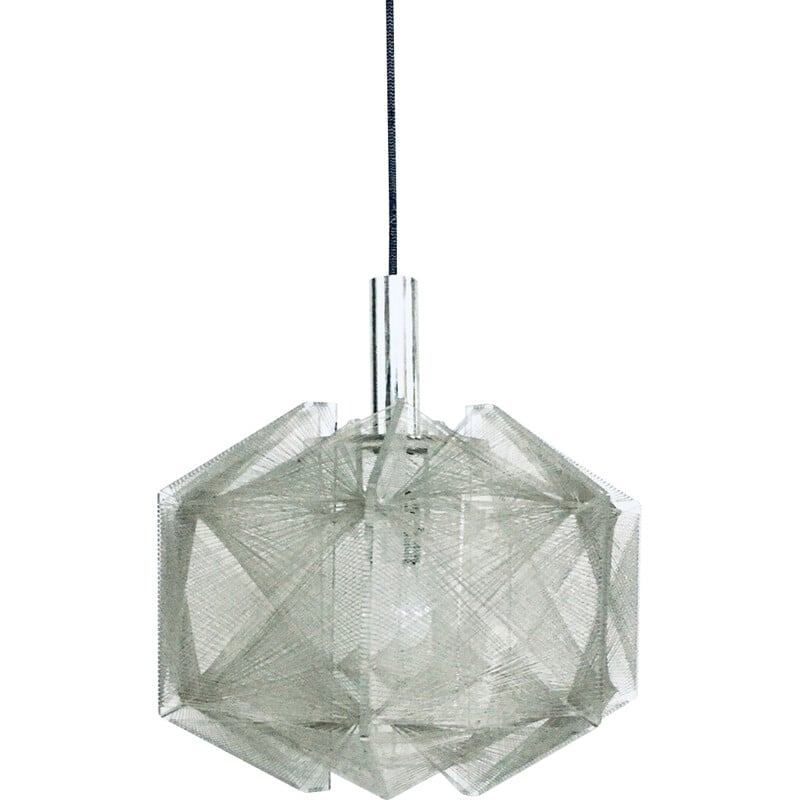 Vintage pendant lamp by Paul Secon for Sompex, Germany 1970s