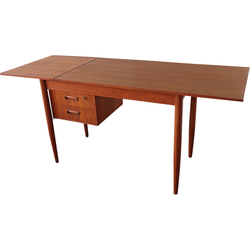 Vintage teak desk by Gunnar Nielsen Tibergaard, Denmark 1960s