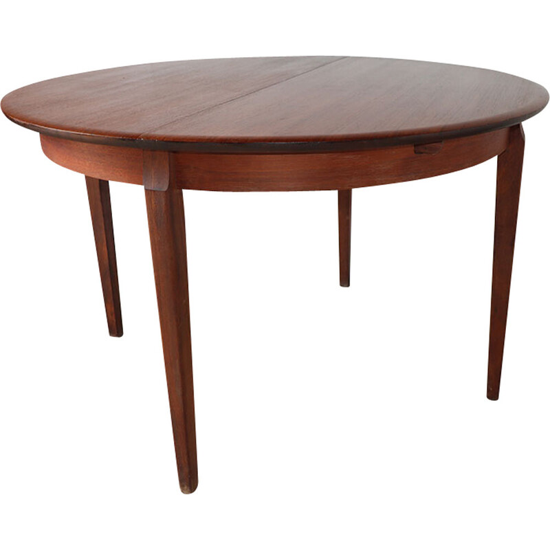 Tavolo allungabile in teak vintage scandinavo, 1960