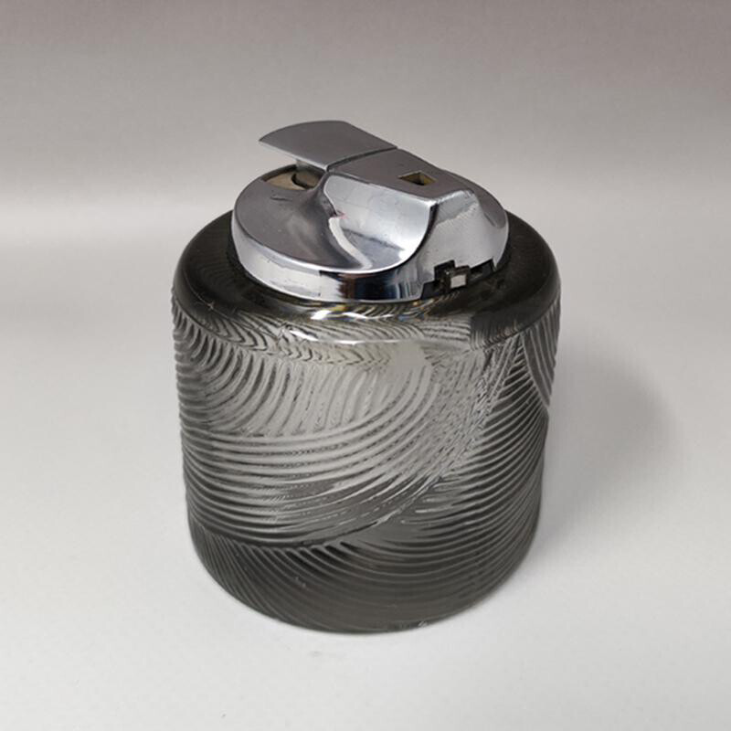 Vintage table lighter by Sergio Asti for Arnolfo di Cambio, Italy 1970s