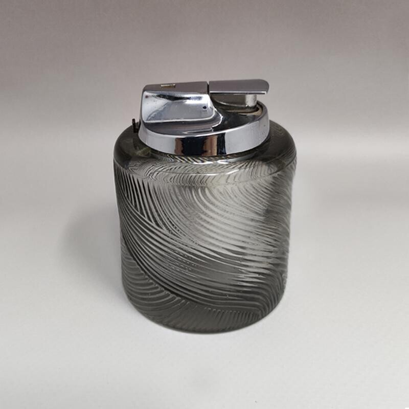 Vintage table lighter by Sergio Asti for Arnolfo di Cambio, Italy 1970s