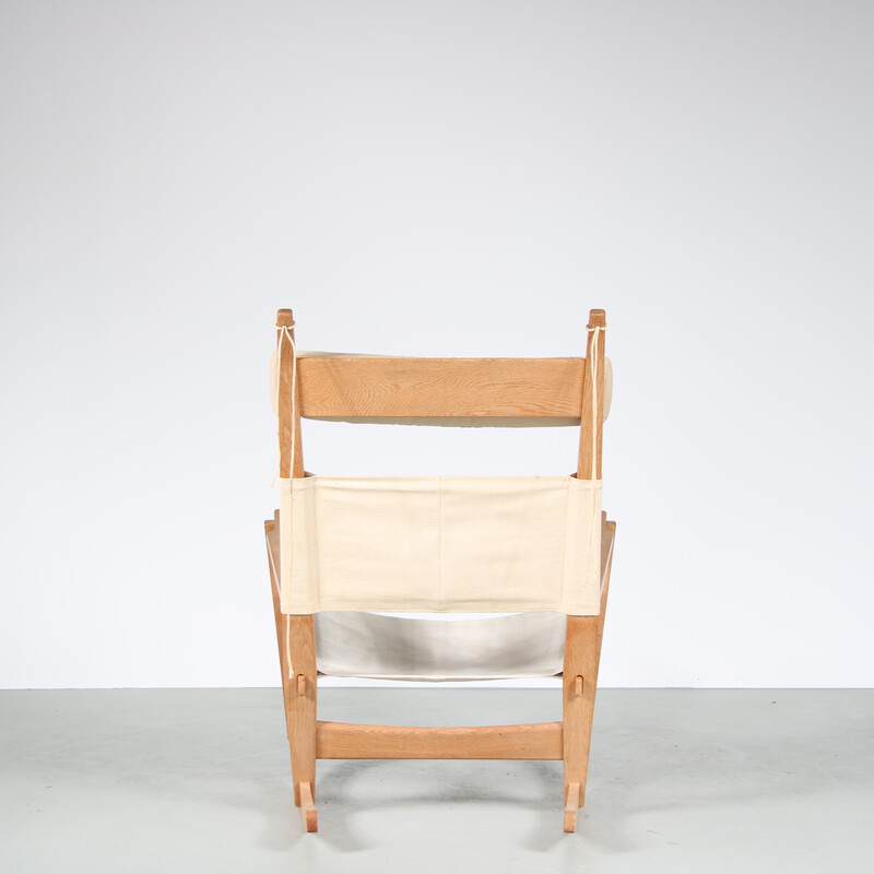Cadeira de balanço Vintage "Keyhole" de Hans J. Wegner para Getama, Dinamarca Anos 60