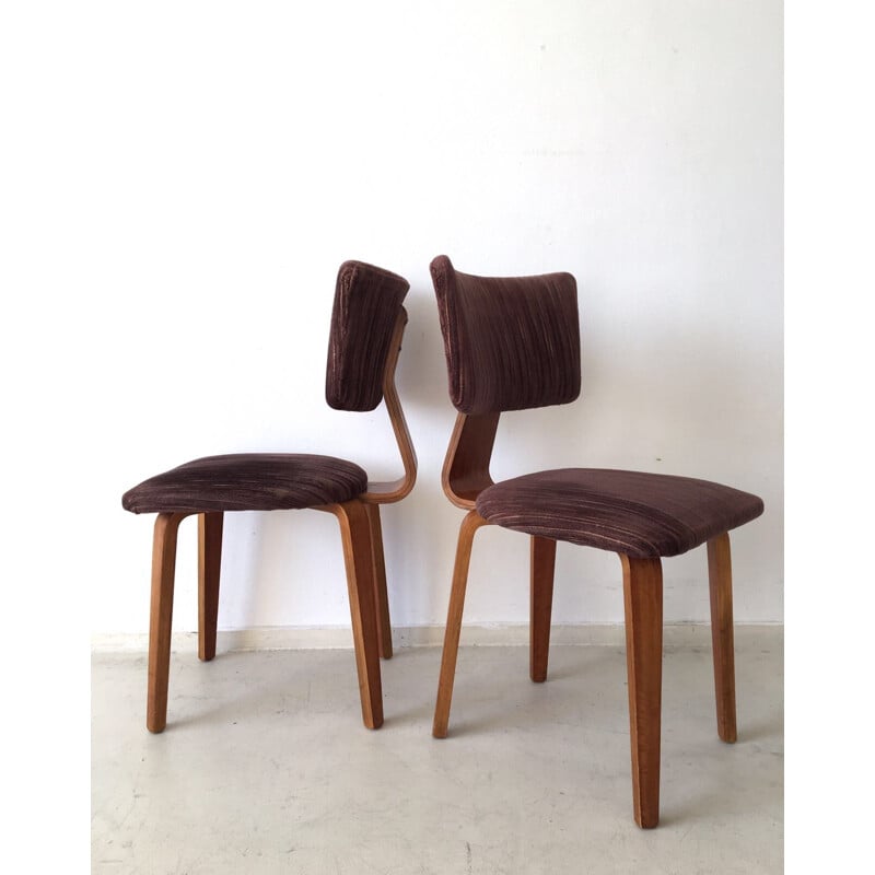 Set of 4 dining Chairs by Cor Alons for den Boer Gouda - 1940s