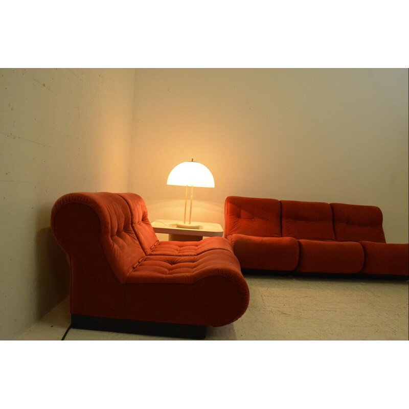 Conjunto de 5 sillones modulares vintage, 1970