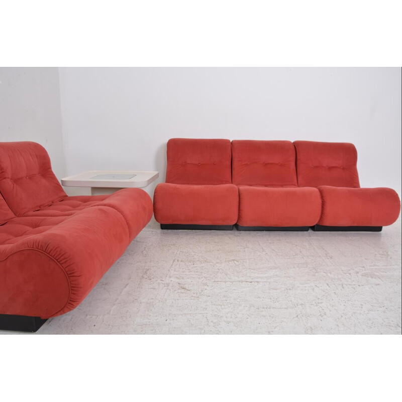 Conjunto de 5 sillones modulares vintage, 1970