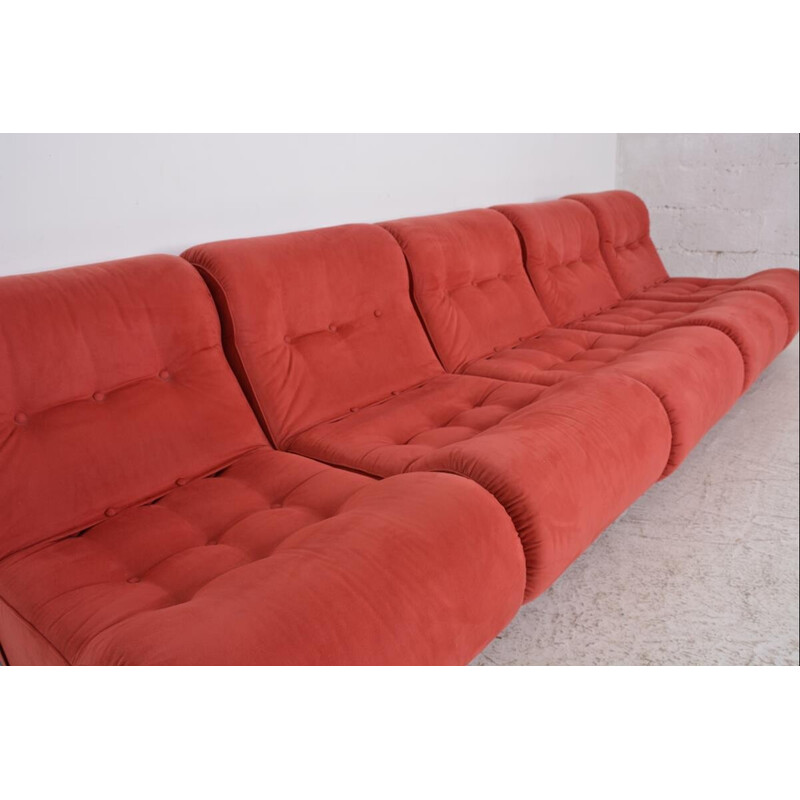 Conjunto de 5 sillones modulares vintage, 1970