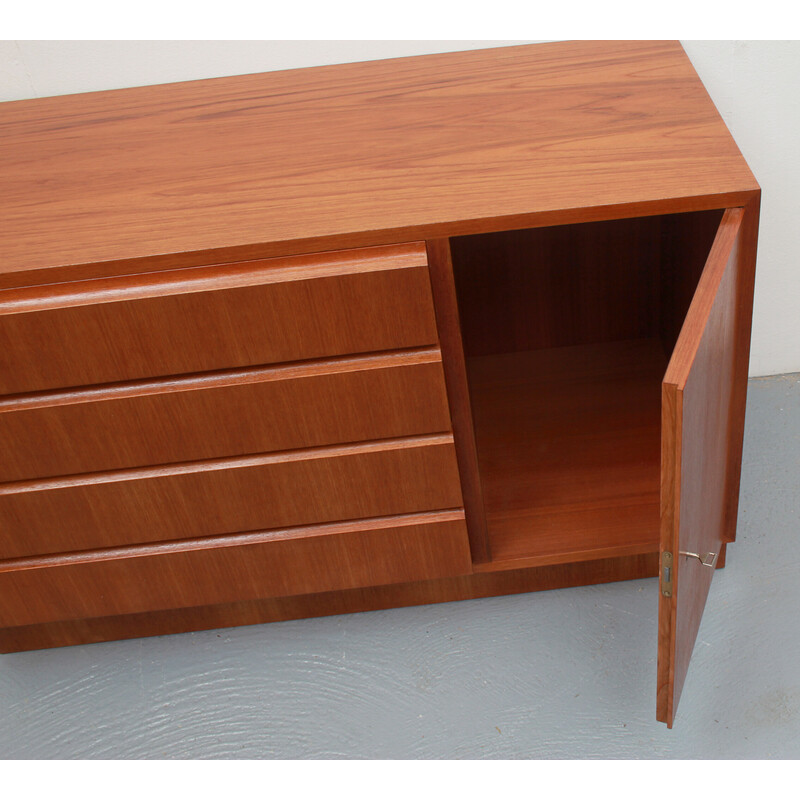 Sidebaord vintage in teak di Erich Stratmann per Idee-Möbel, 1960