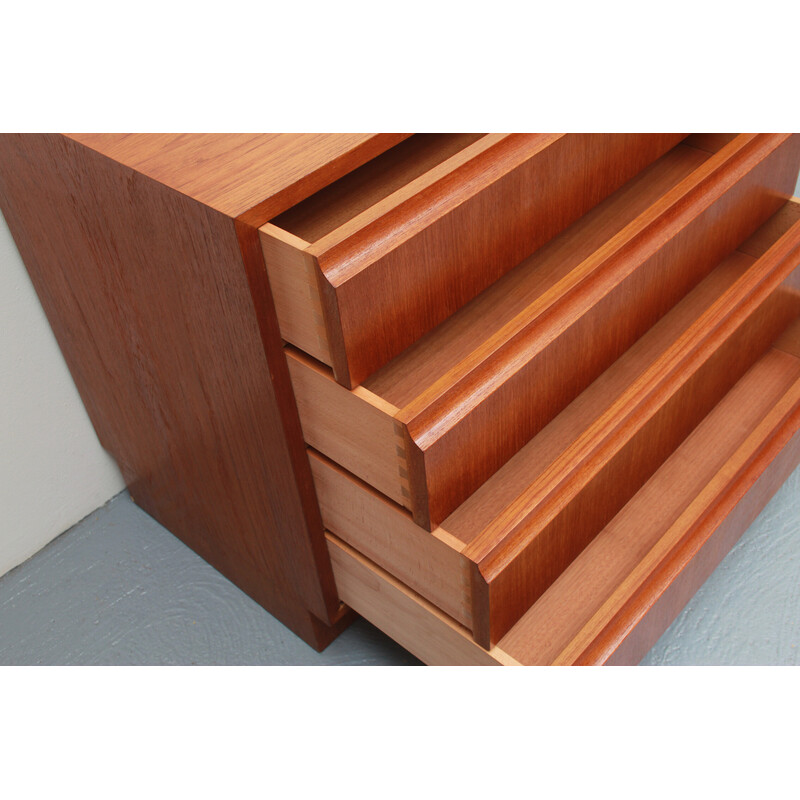 Vintage sidebaord in teak by Erich Stratmann for Idee-Möbel, 1960s