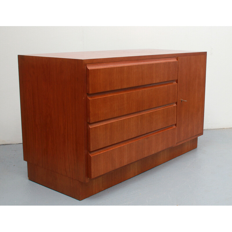 Vintage sidebaord in teak van Erich Stratmann voor Idee-Möbel, 1960