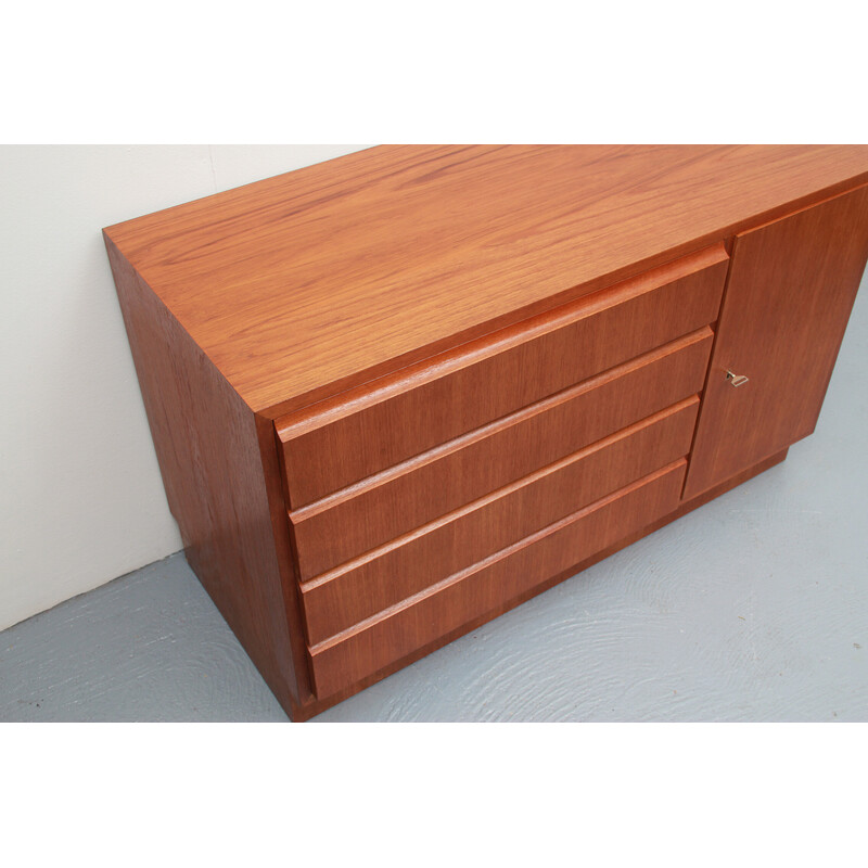 Sidebaord vintage in teak di Erich Stratmann per Idee-Möbel, 1960