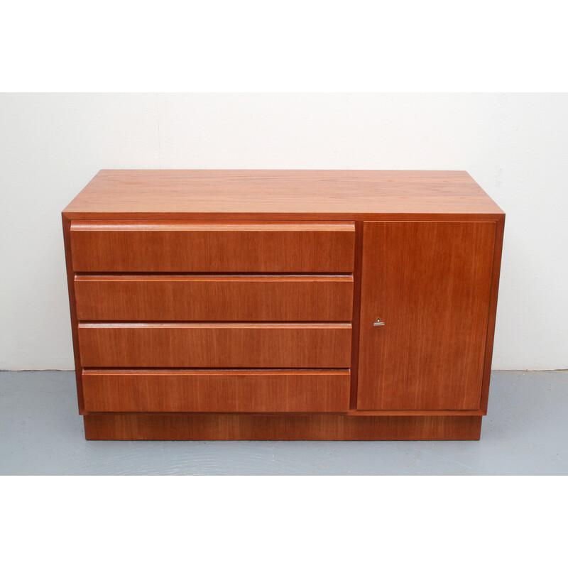 Vintage sidebaord in teak van Erich Stratmann voor Idee-Möbel, 1960