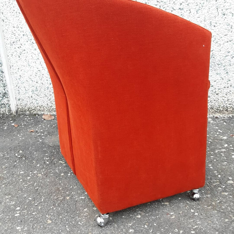 Paar vintage Yonkers fauteuils van Giovanni Offredi voor Saporiti Italia, 1980