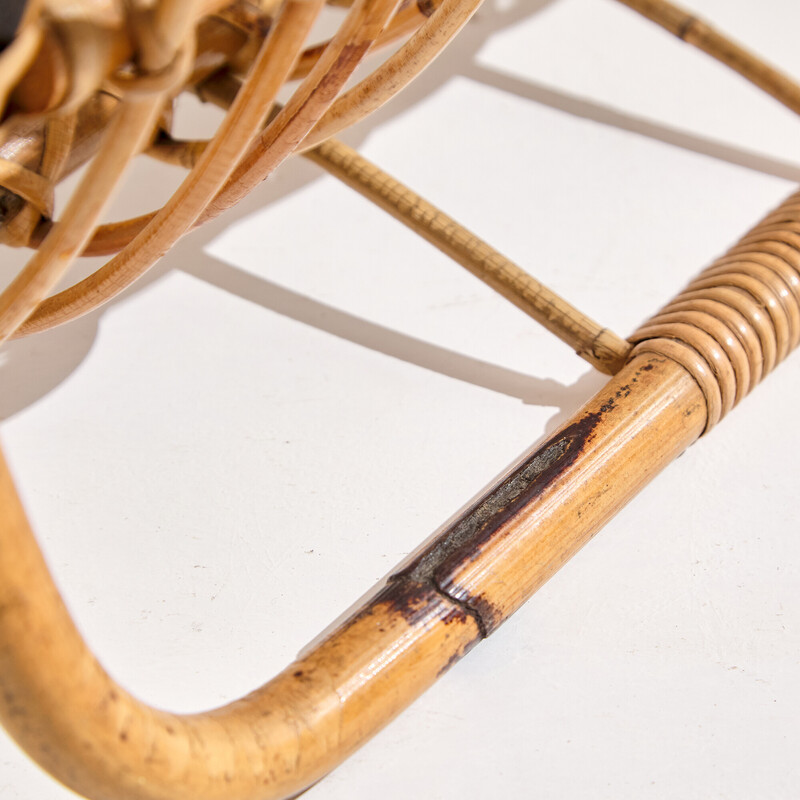 Vintage bamboo magazine rack