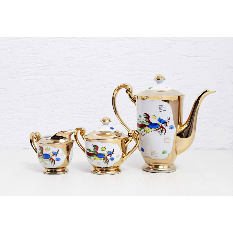 Vintage porcelain tea set, 1950s