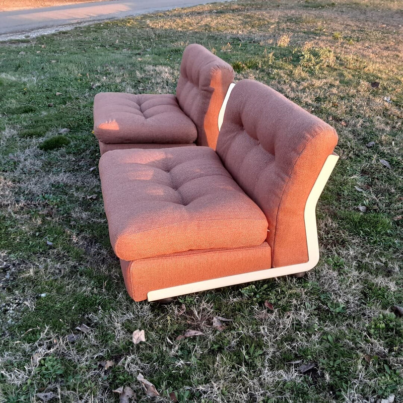 Pair of vintage Amanta armchairs by Mario Bellin for C&B, 1966s