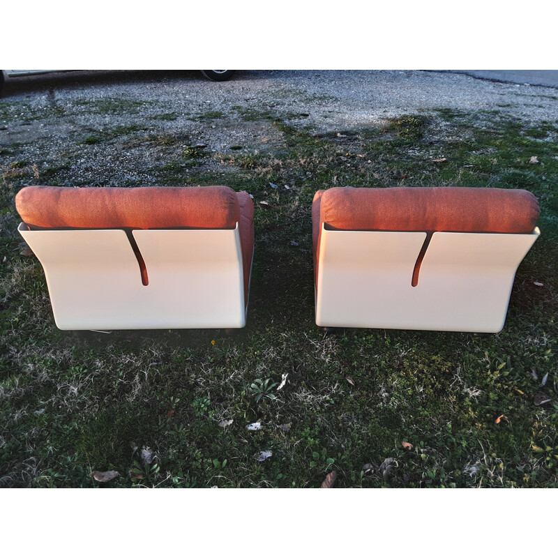 Pair of vintage Amanta armchairs by Mario Bellin for C&B, 1966s