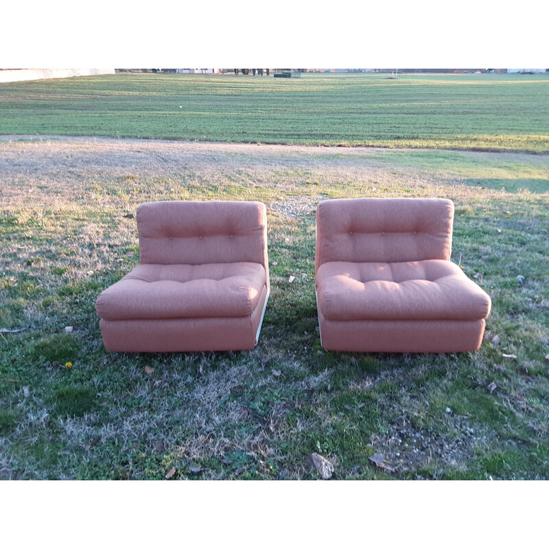 Paar vintage Amanta fauteuils van Mario Bellin voor C