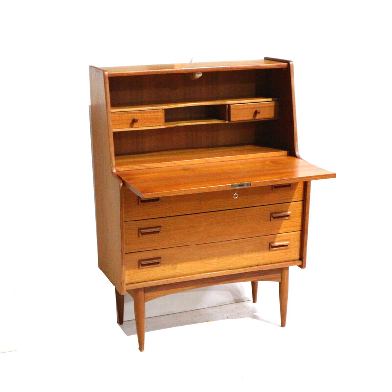 Vintage houten secretaire, 1960