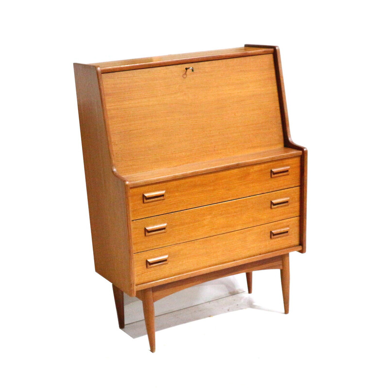 Vintage houten secretaire, 1960