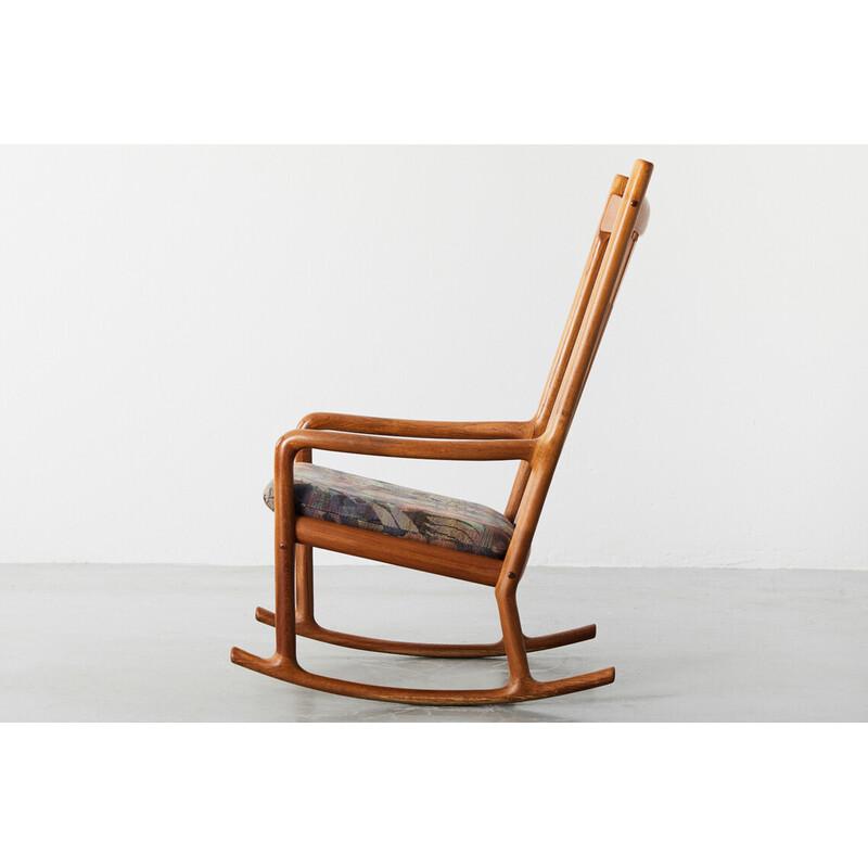 Cadeira de balanço Vintage por Hans Olsen para Juul Kristensen