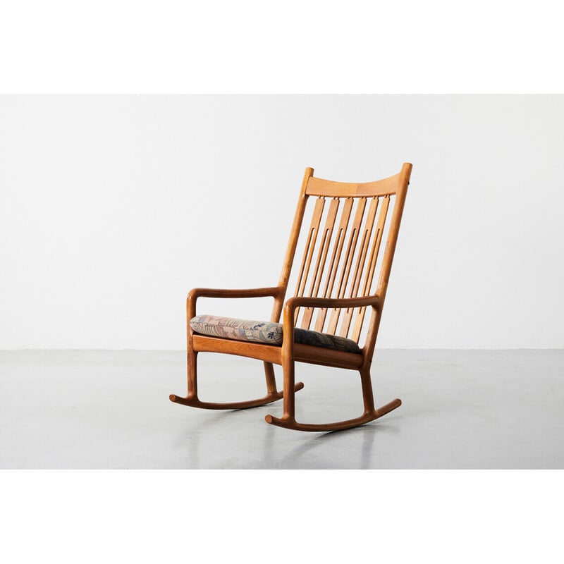 Cadeira de balanço Vintage por Hans Olsen para Juul Kristensen