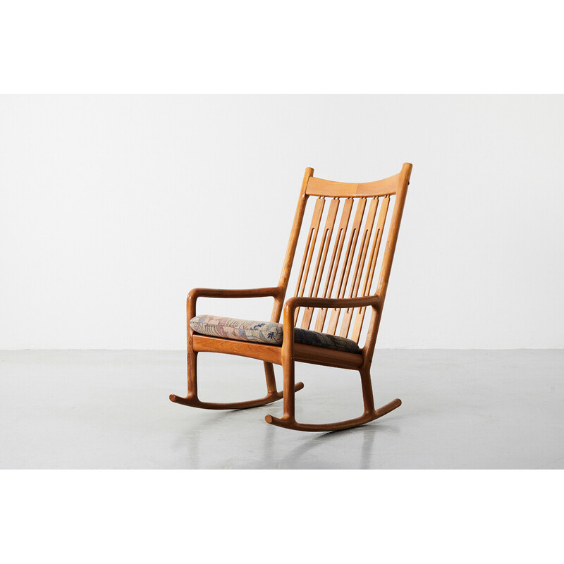 Vintage rocking chair by Hans Olsen for Juul Kristensen