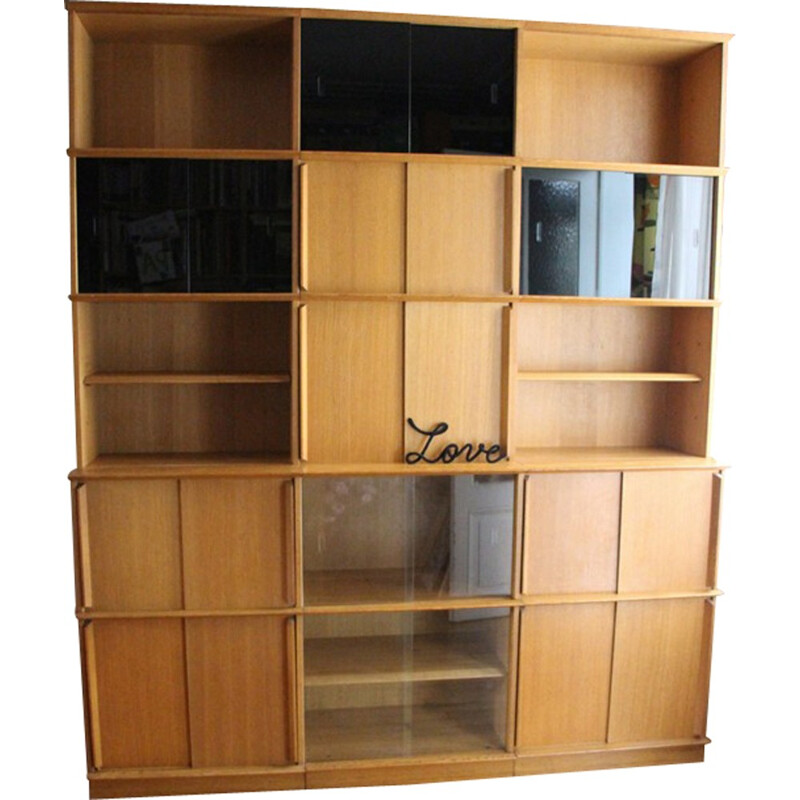 Mid-century modular bookcase Oscar - 1950s